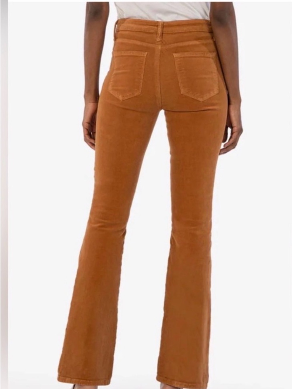 Kut from the Kloth Annan Fab Ab High Rise Flare Corduroy Pants - Picture 2 of 6